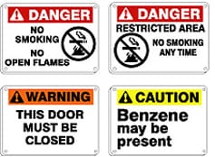 Hazmat Signs