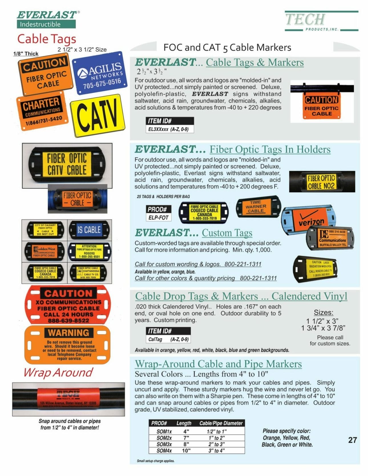 Fiber Optic Cable Markers